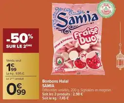 Carrefour Market Bonbons halal samia offre