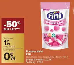 Carrefour Market Bonbons halal fini offre