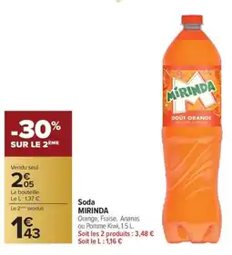 Carrefour Market Soda mirinda offre