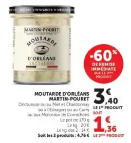U Express Moutarde d'orléans martin-pouret offre
