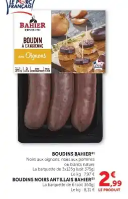 U Express Boudins bahier offre