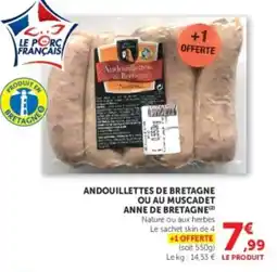 U Express Andouillettes de bretagne ou au muscadet anne de bretagne offre