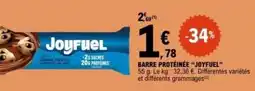 E.Leclerc JOYFUEL Barre protéinée offre