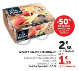 U Express Yaourt brasse ker ronan offre