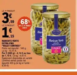 E.Leclerc GILLET CONTRES Haricots verts extra-fins offre