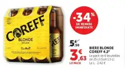 U Express Biere blonde coreff 4.2° offre