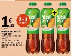 E.Leclerc FUZE TEA Boisson the glacé offre