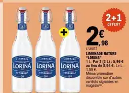 E.Leclerc LORINA Limonade nature offre