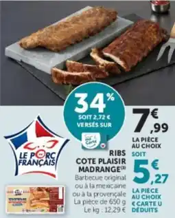 U Express Ribs cote plaisir madrange offre
