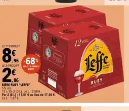 E.Leclerc LEFFE Bière ruby offre
