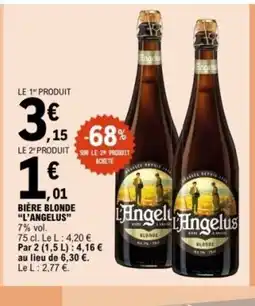 E.Leclerc L'ANGELUS Bière blonde offre