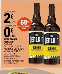 E.Leclerc JENLAIN Bière blonde offre