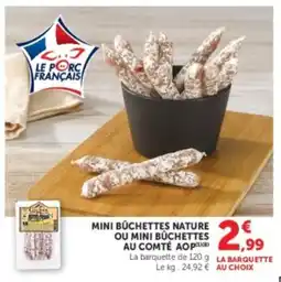 U Express Mini buchettes nature ou mini buchettes au comté aop offre