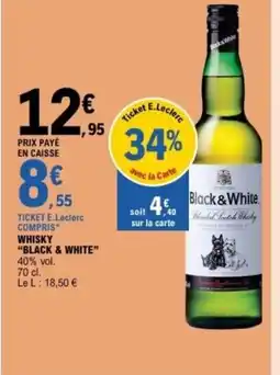 E.Leclerc BLACK & WHITE Whisky offre