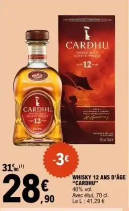 E.Leclerc CARDHU Whisky 12 ans d'âge offre
