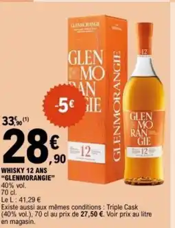 E.Leclerc GLENMORANGIE Whisky 12 ans offre