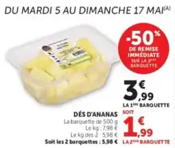 U Express Dés d'ananas offre