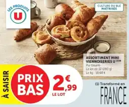 U Express Assortiment mini viennoiseries u offre