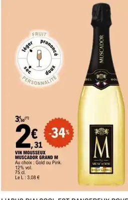 E.Leclerc M Vin mousseux muscador grand offre