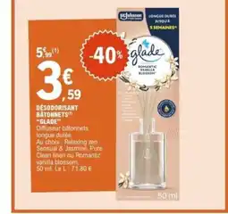 E.Leclerc GLADE Desodorisant bâtonnets offre