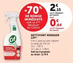 U Express Nettoyant menager cifi offre