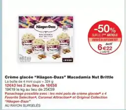 Monop' HÄAGEN-DAZS Crème glacée Macadamia Nut Brittle offre