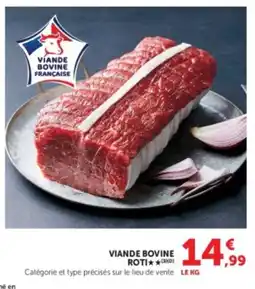 U Express Viande bovine roti offre