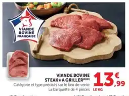 U Express Viande bovine steak a griller offre