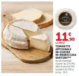 U Express Tommette artisanale mi-chevre mi-brebis casa santoni offre