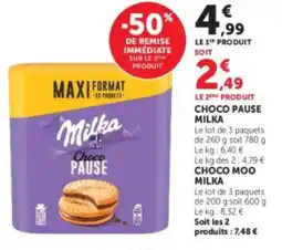 U Express Choco pause milka offre