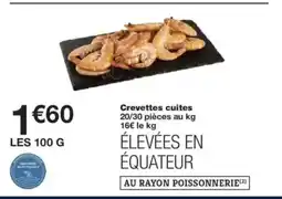 Monop' Crevettes cuites offre