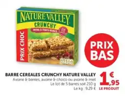 U Express Barre cereales crunchy nature valley offre