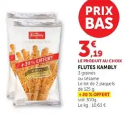 U Express Flutes kambly offre