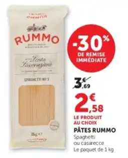 U Express Pâtes rummo offre