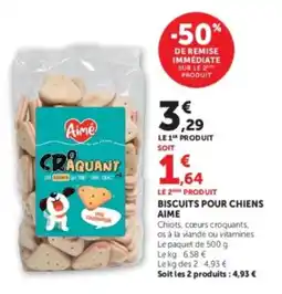 U Express Biscuits pour chiens aime offre