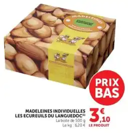 U Express Madeleines individuelles les ecureuils du languedoc offre