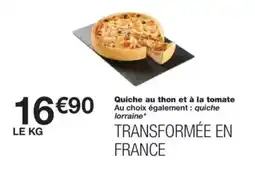 Monop' Quiche au thon et à la tomate offre