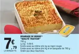 E.Leclerc Brandade de morue qualite traiteur offre