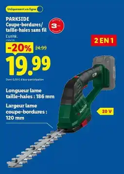 Lidl Parkside - coupe-bordures offre