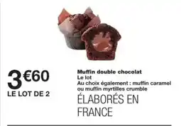 Monop' Muffin double chocolat offre