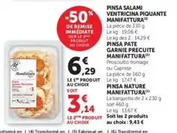 U Express Pinsa salami ventricina piquante manifattura offre