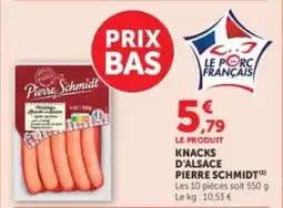 U Express Knacks d'alsace pierre schmidt offre