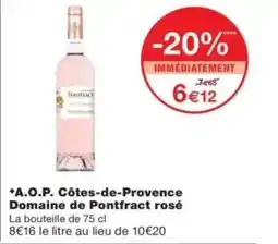 Monop' A.O.P. Côtes-de-Provence Domaine de Pontfract rosé offre