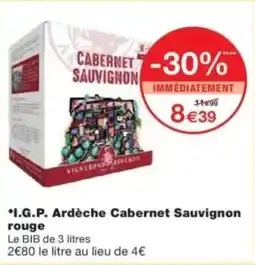 Monop' I.G.P. Ardèche Cabernet Sauvignon offre