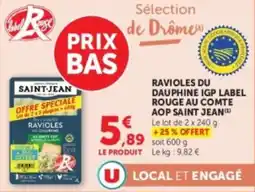 U Express Ravioles du dauphine igp label rouge au comte aop saint jean offre