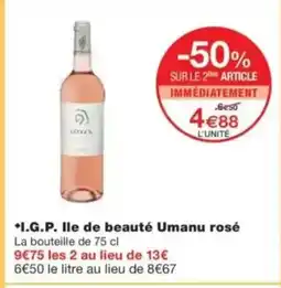 Monop' I.G.P. Ile de beauté Umanu rosé offre