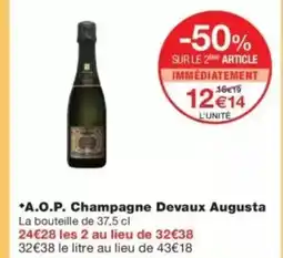 Monop' A.O.P. Champagne Devaux Augusta offre