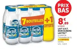 U Express Lait u.h.t. demi ecreme lactel offre
