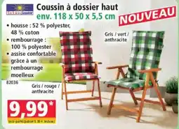 Norma Coussin à dossier haut offre