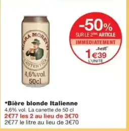 Monop' Bière blonde Italienne offre